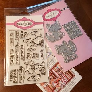 .Stamps of Life fox2stamp stamp and die set